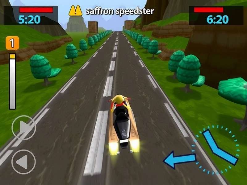 Saffron Speedster Gameplay Screenshot